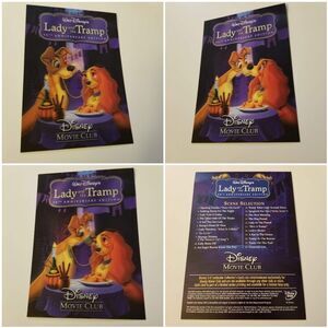 Disney Lady and the Tramp 50th Anniversary Lenticular Card Holgraphic Art Dogs